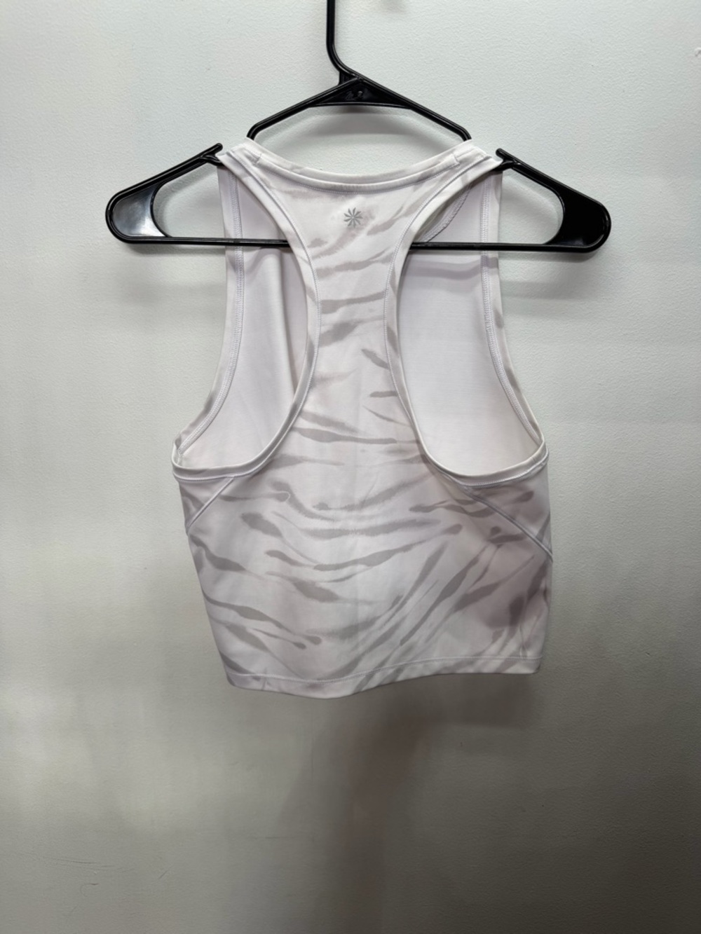 Athleta White Printed Racerback Tank Top - Women's Activewear - Picture 4 of 5